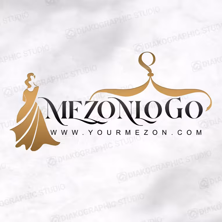 لوگو بوتیک و مزون به صورت لایه باز PSD