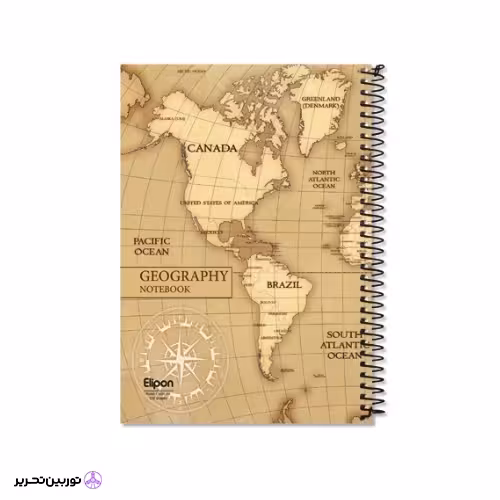 دفتر 100 برگ سیمی جلد سخت الیپون کد 05