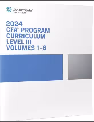 خرید و دانلود نسخه کامل کتاب 2024 CFA Program Curriculum Level III Box Set - Orginal Pdf