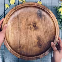 ظرف پذیرایی چوبی گردو کد 884
