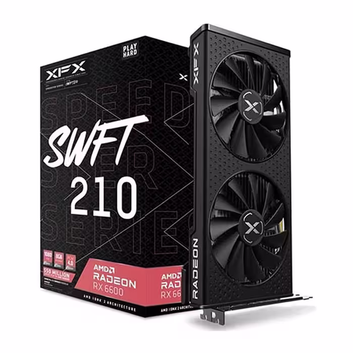 کارت گرافیک ایکس اف ایکس XFX AMD RX 6600 SWFT 210 8GB