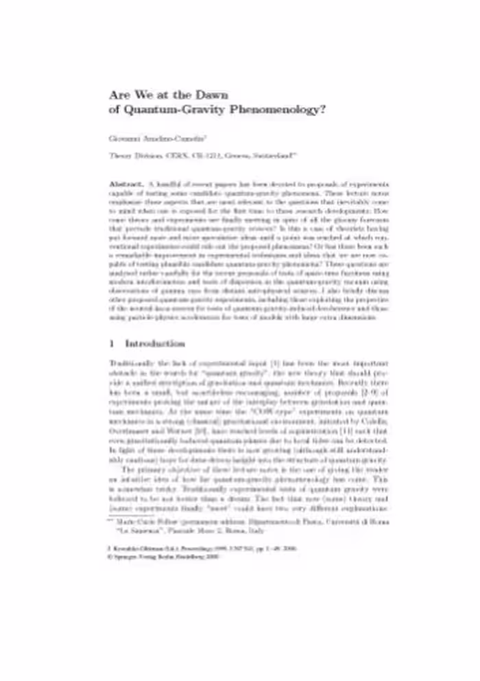 خرید و دانلود نسخه کامل کتاب Towards Quantum Gravity: Proceeding of the XXXV International Winter School on Theoretical Physics Held in Polanica, Poland, 2–11 February 1999