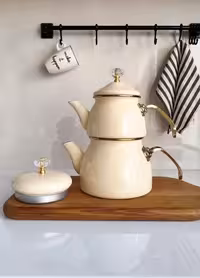 کتری قوری لعابی شاهین کد 108