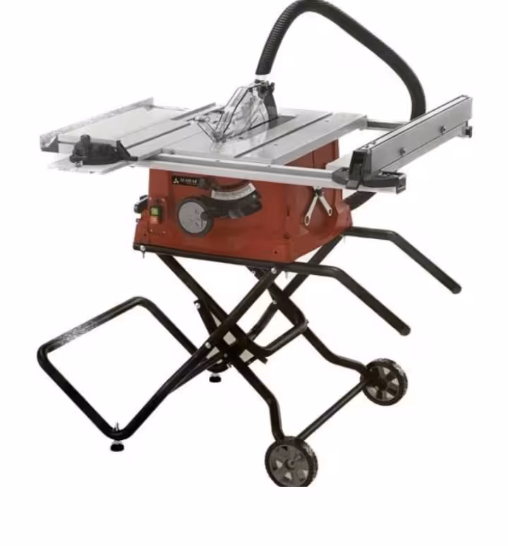 اره میزی 250 میلیمتر محک بهمراه پایه چرخدار مدل TS-250M