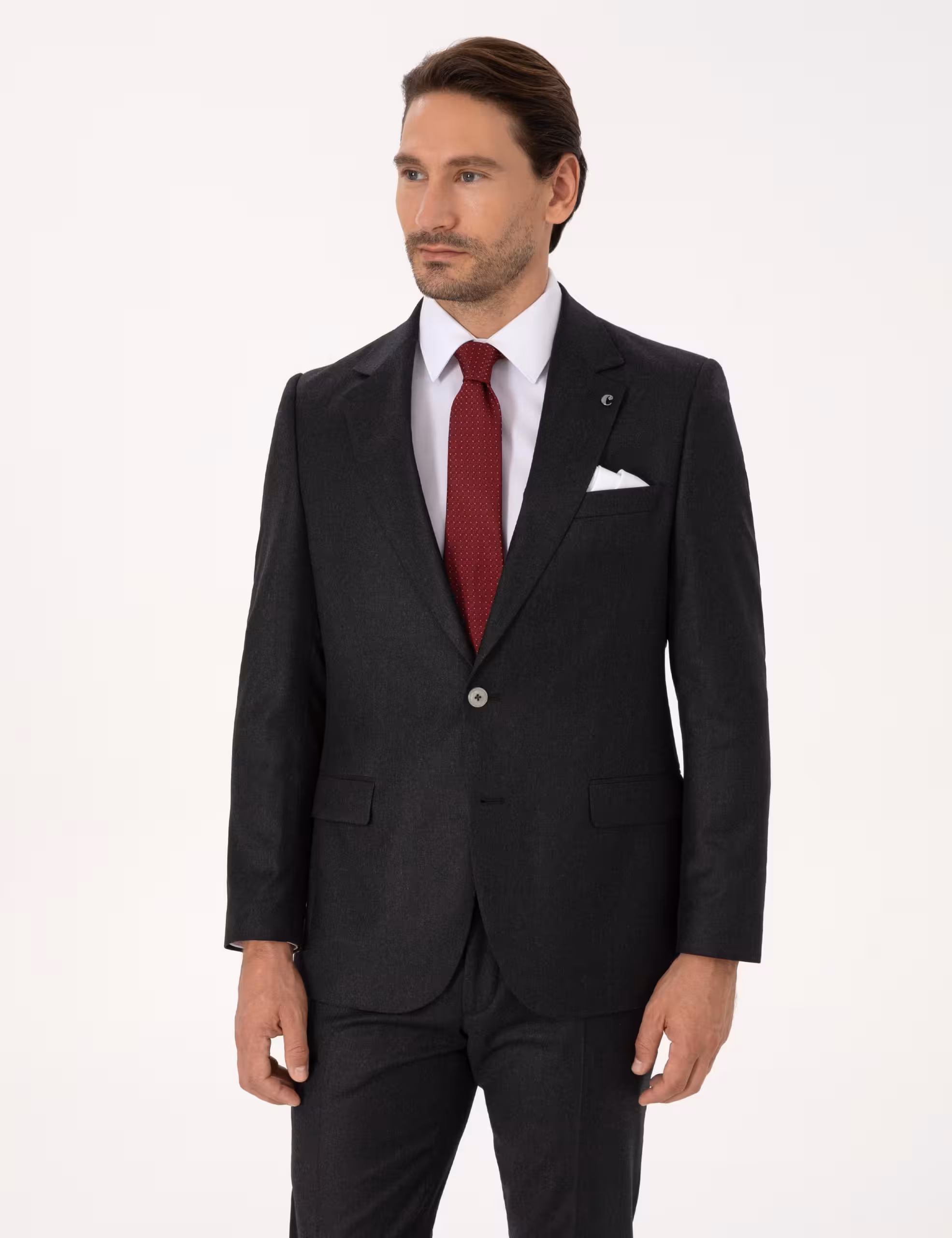 کت و شلوار مردانه مشکی کاشارل