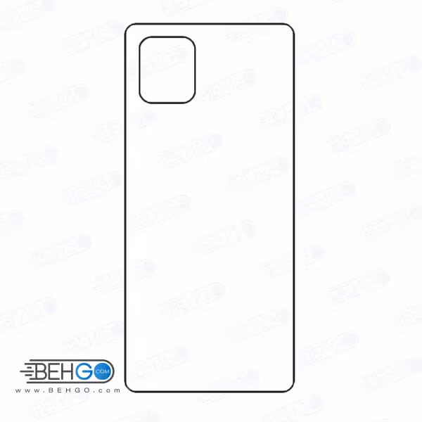 برچسب پشت نوت 10 لایت سامسونگ محافظ پشت رنگی و اکلیلی گوشی Samsung Galaxy Note 10 lite Back Protector
