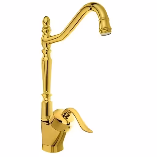 شیر ظرفشویی مدل قاصدک قاجاری طلایی
