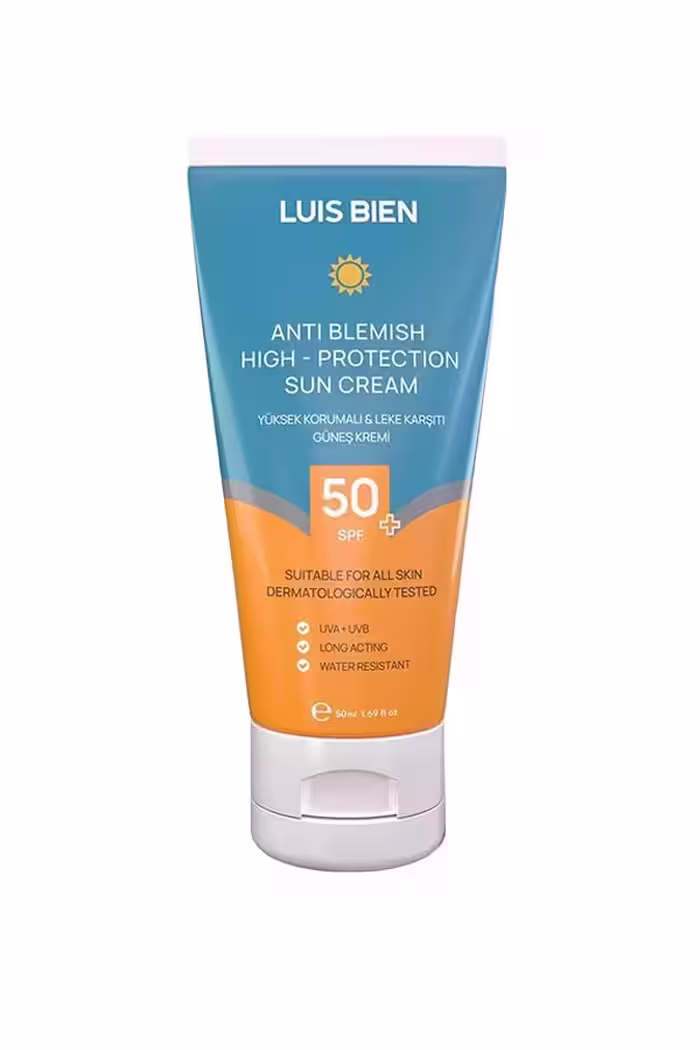 کرم ضد آفتاب مرطوب کننده و ضدلک Luis Bien با  SPF50