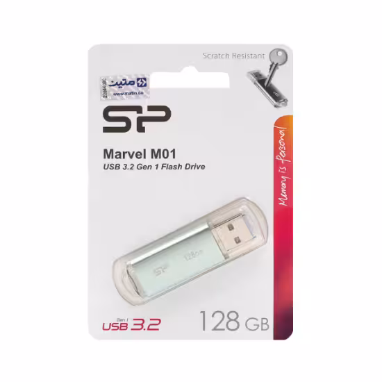 فلش مموری سیلیکون پاور مدل M01 ظرفیت 128 گیگابایت