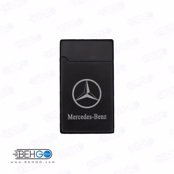 فندک رعد و برقی الکتریکی کلاسیک طرح بنز مشکی Electronic Cigarette Lighter