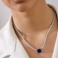 گردنبند تنیسی زنانه Blue