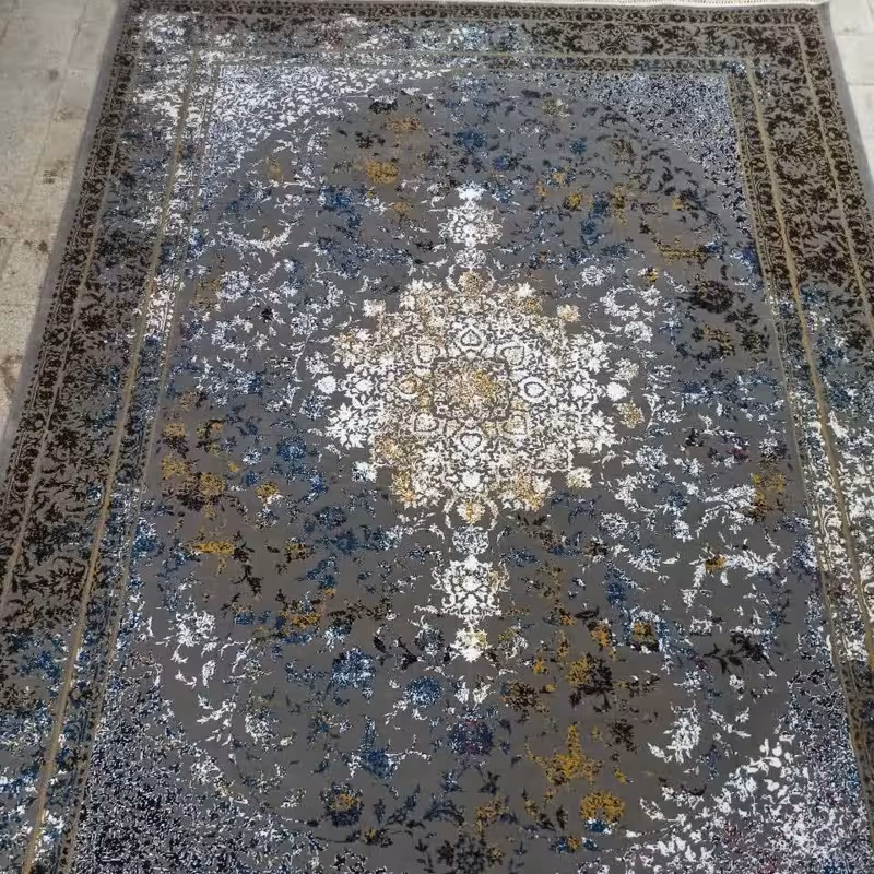 فرش ماشینی  12متری جدید کاشان نقشه هیرمان فیلی(ارسال رایگان)