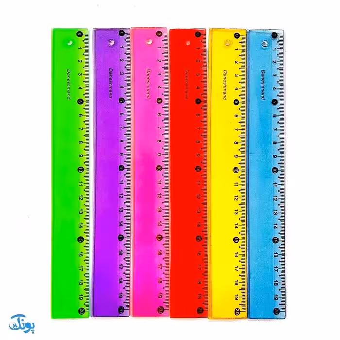 خط کش شیشه ای ژله ای | 20 سانتی متر