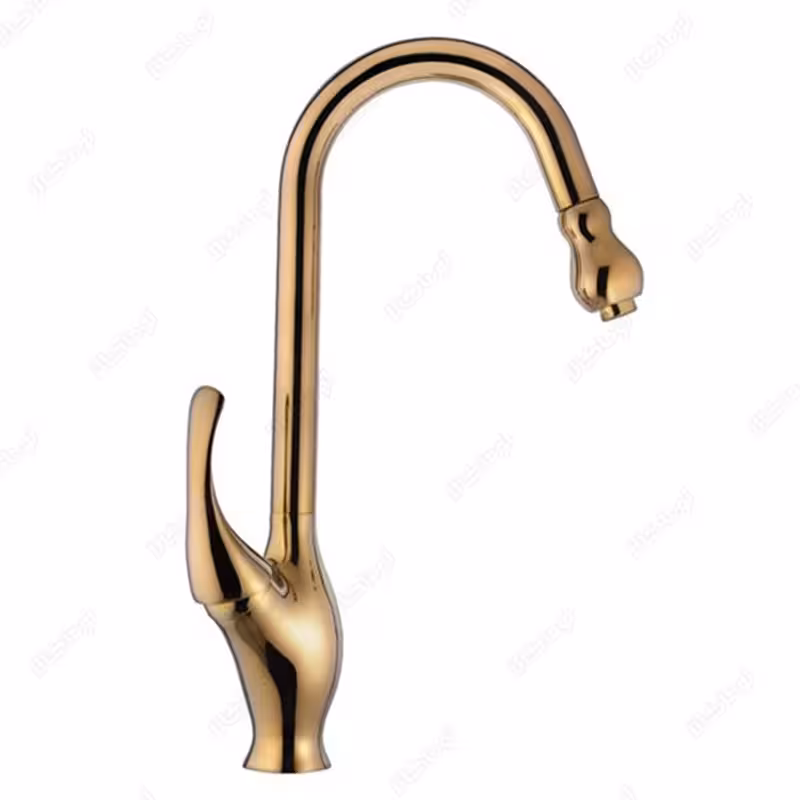 شیر آشپزخانه شلنگدار اوج مدل فونیکس طلایی