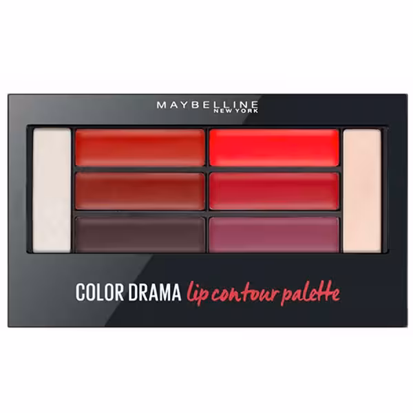 پالت آرایشی رژلب و کانتور لب میبلین Maybelline  کالر دراما قرمز