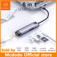 هاب USB-C مک دودو مدل HU_774 با 6 پورت