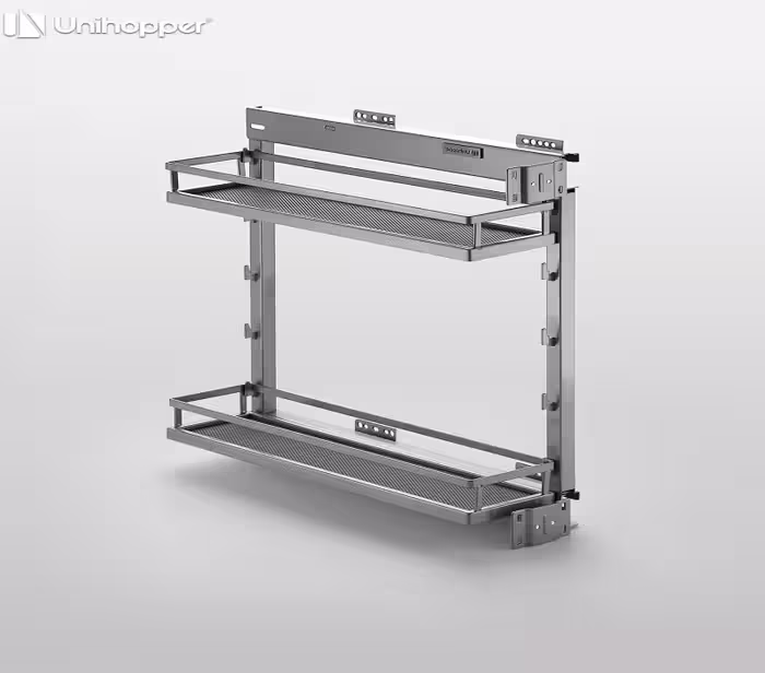 جای بطری و ادویه زیر صفحه ریل از پهلو 2 طبقه کف دایموند یونی هوپر کد WB2348.2