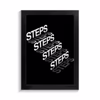 تابلو تایپوگرافی طرح steps کد PF-15086