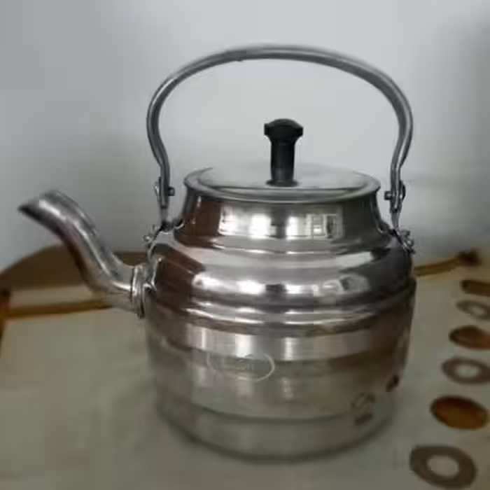 کتری روحی طرح استیل یک و نیم لیتر ورق فوق العاده ضخیم