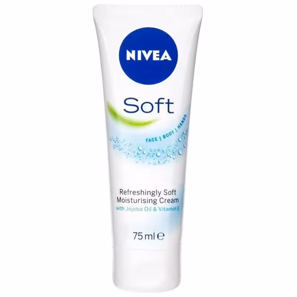 کرم نرم کننده نیوآ مدل Soft حجم 75 میلی لیتر Nivea Soft Jar Cream 75mil