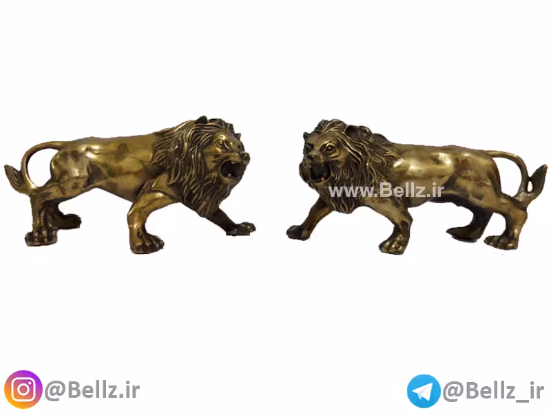مجسمه شیر برنزی