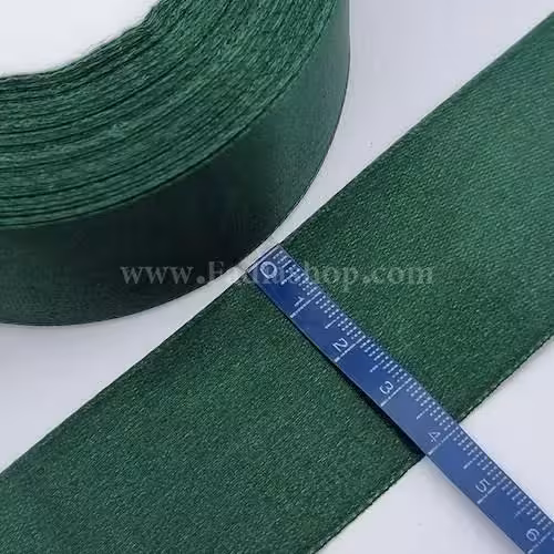 روبان 40 ساتن سبز تیره