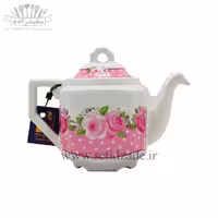 قوری چینی شکس (SHEX) مدل پروین صورتی 500ml