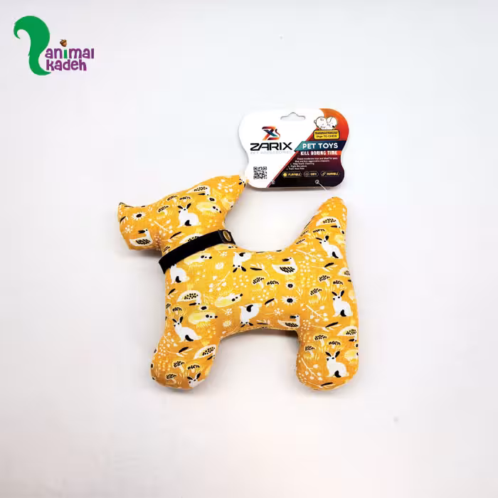 اسباب بازی عروسک پارچه ای طرح هاپو زرد
