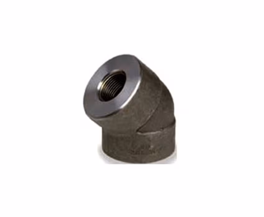 زانو فولادی 45 درجه فشار قوی دنده ای