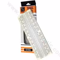 بردبرد BM102 دارای خطوط قرمز و آبی برای نشان دادن تغذیه(برد بورد)