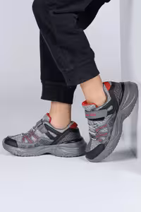 29187 کفش کتانی یونیسکس بچه گانه Velcro Grey – 2235