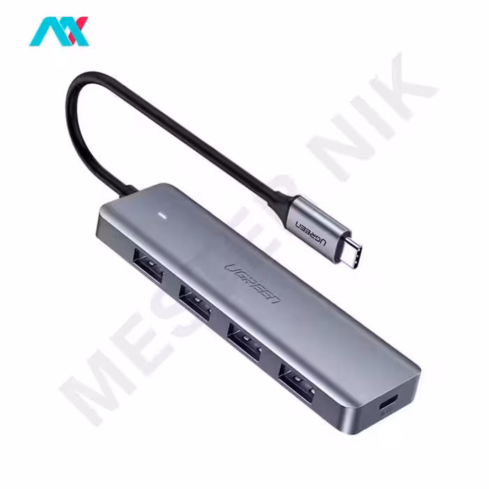 هاب 4 پورت USB3.0 با سری Type-C یوگرین مدل CM219- 70336