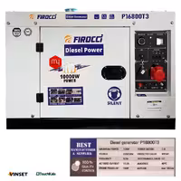 موتور برق گازوئیلی فیروچی 10 کیلووات سایلنت مدل P16800T3 (تکفاز و سه فاز) ریموت استارت