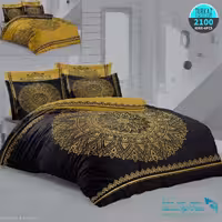 سرویس روتختی طرح سیلوما برند Turkaz کد 2100 دو نفره