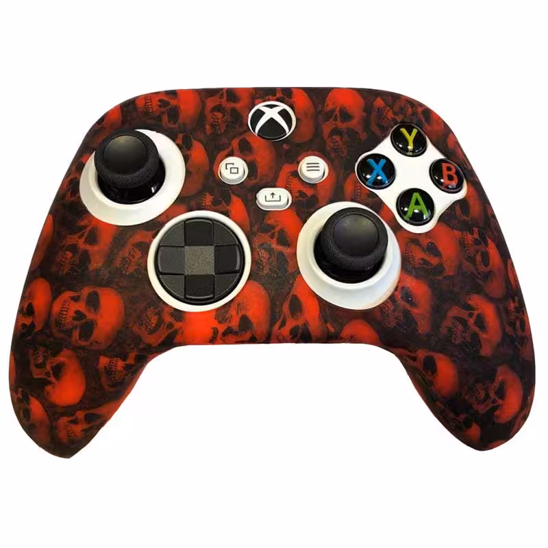 کاور کنترلر Xbox Series X/S طرح جمجمه قرمز