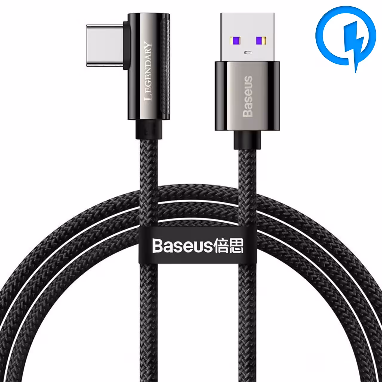 کابل تبدیل USB به تایپ سی بیسوس مدل CATCS طول 1 متر - توان 66 وات