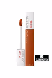 رژ لب مایع مات میبلین مدل Super Stay Matte Ink کد رنگ 135 Globe-trotter