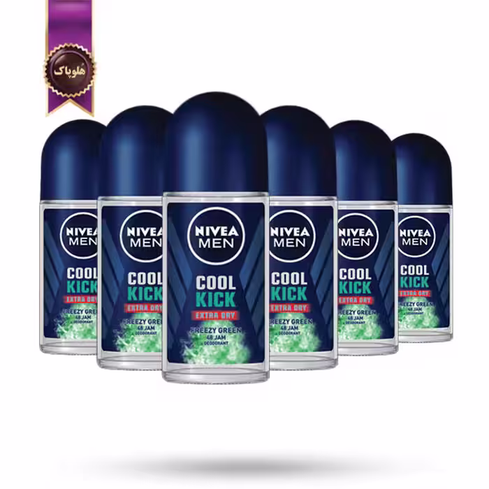 6 عدد مام رول ضدتعریق مردانه نیوا NIVEA MEN مدل انرژی خنک Cool Kick حجم 50 میلی‌ لیتر (اورجینال)