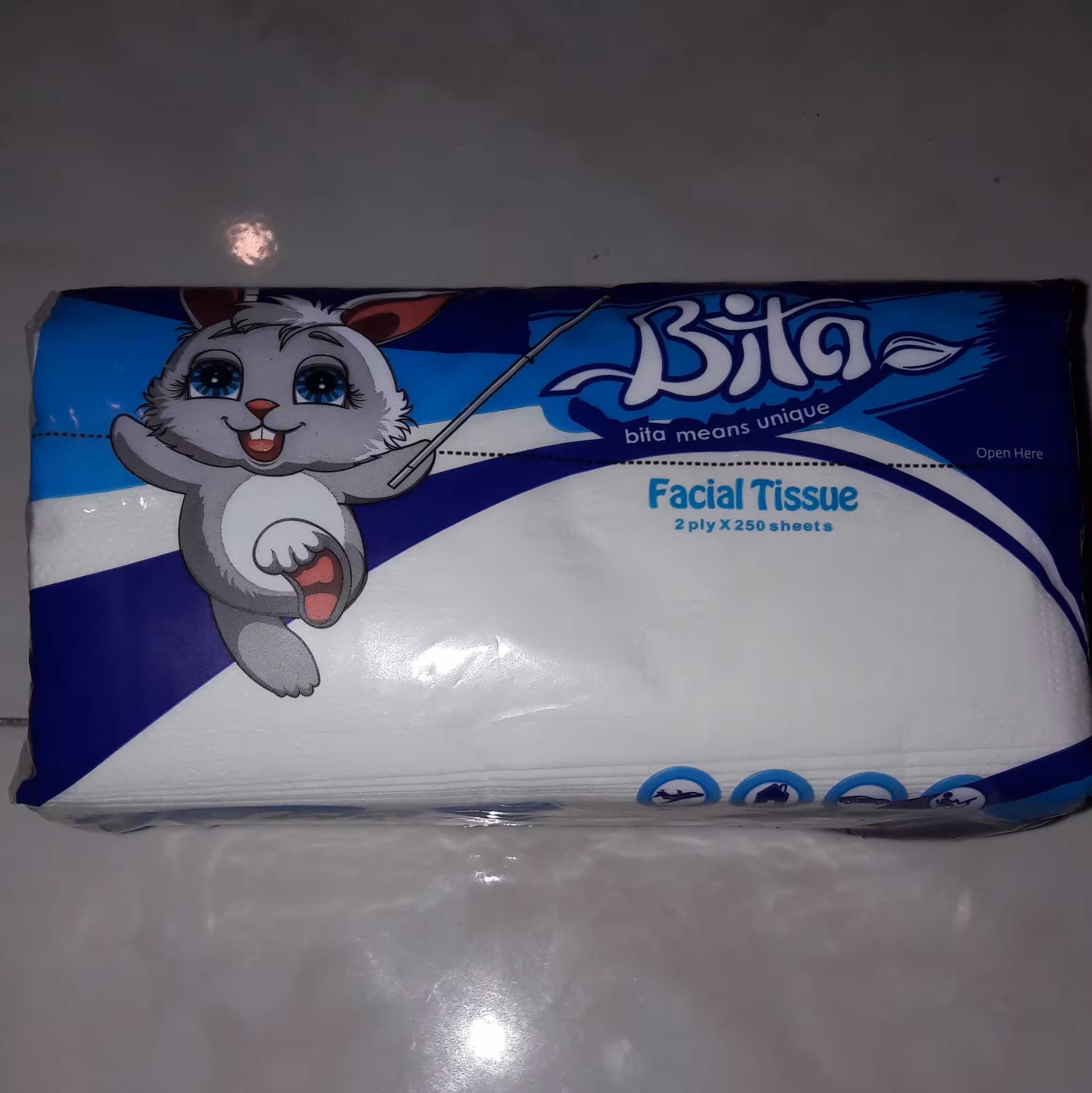 دستمال کاغذی بیتا  طرح خرگوش بسته دوتایی