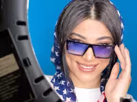 عینک اسپرت tik tok ابی اورجینال