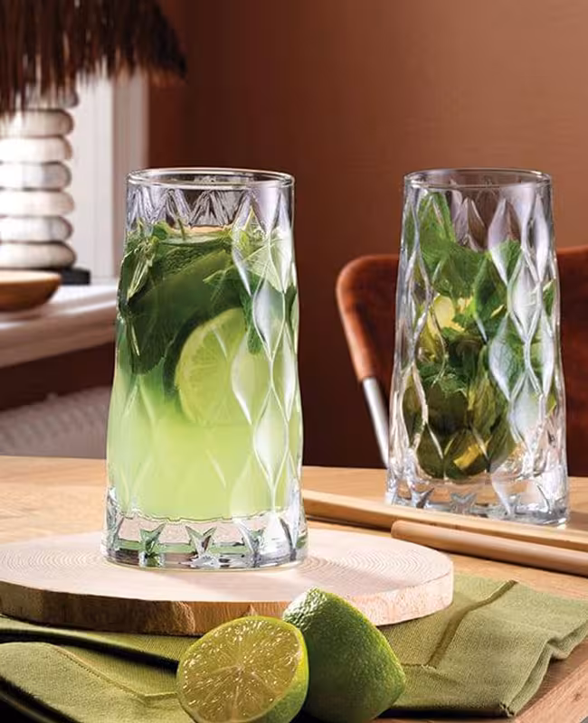 لیوان بلند ترک پاشاباغچه Pasabahce مدل Leafy بسته 4 عددی