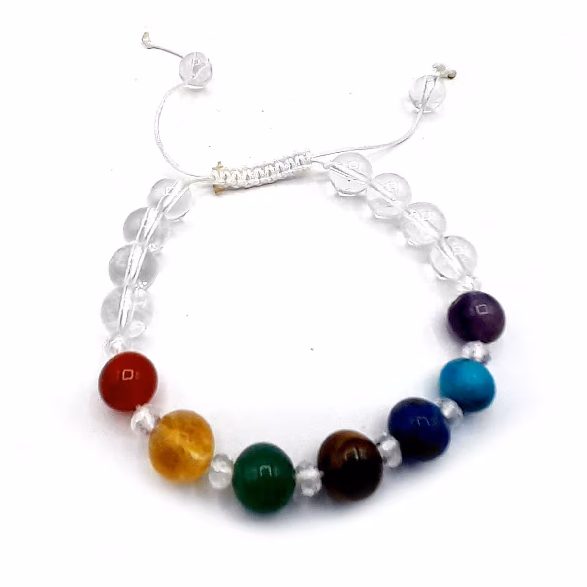 دستبند سنگ هفت سنگ و کریستال کوارتز کد 310140