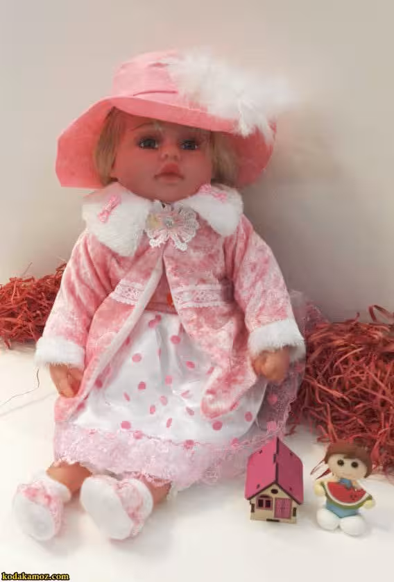 عروسک آوازخوان جعبه دار سرامیکی سایز 16