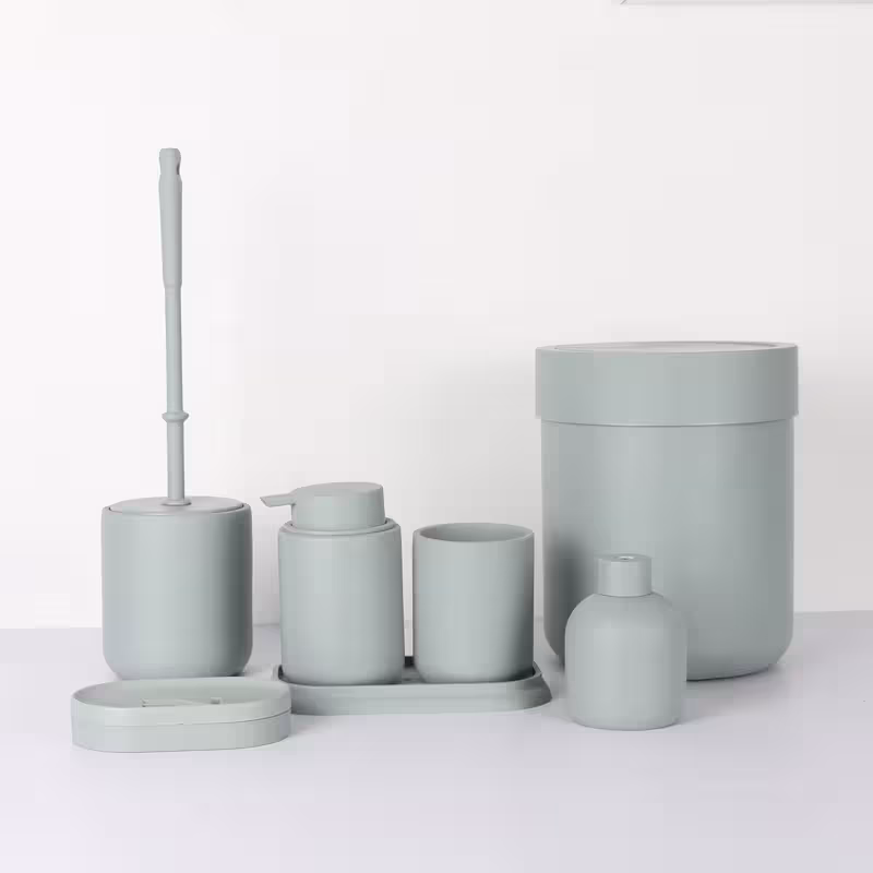 ست سرویس بهداشتی 7 پارچه دلفین مدل FN-720-green