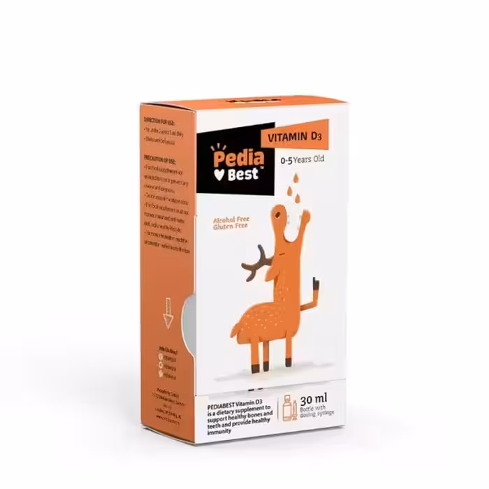 قطره خوراکی ویتامین د3 پدیابست حجم 30 میلی لیتر