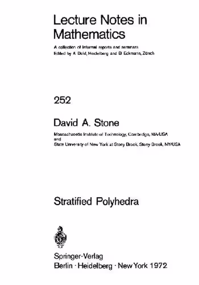 خرید و دانلود نسخه کامل کتاب Stratified Polyhedra