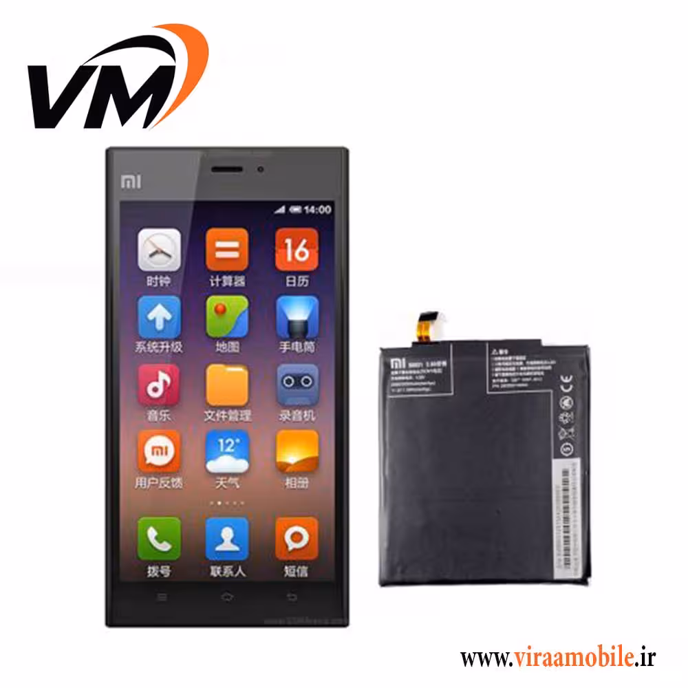 باتری اصلی شیائومی Xiaomi Mi 3 – BM31