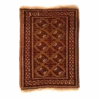 فرش قدیمی دستبافت یک متری طرح واگیره