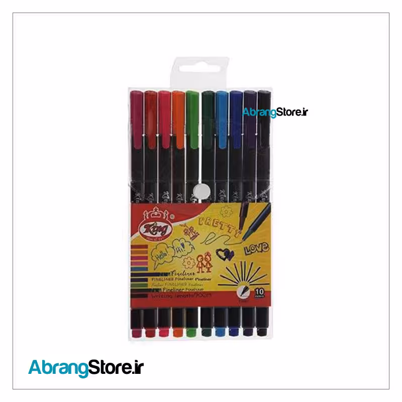 روان نویس سرنمدی کینگ 10 رنگ