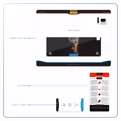 برچسب پوششی ماهوت مدل Wild Tiger مناسب برای تبلت سامسونگ Galaxy Tab A 9.7 2015 T555